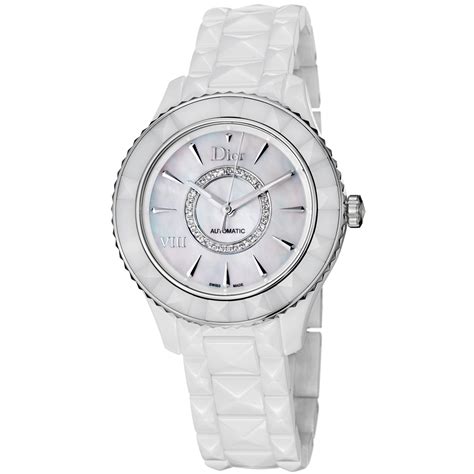 dior white watch|dior watch with diamonds price.